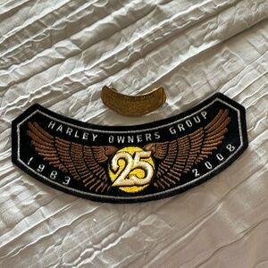 2008 Harley Davidson patch and pin